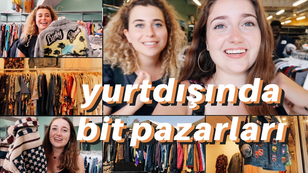 AMERİKA & AVRUPA’DA BİT PAZARLARI, İKİNCİ EL ALIŞVERİŞ | thrifting kültürü | vlog