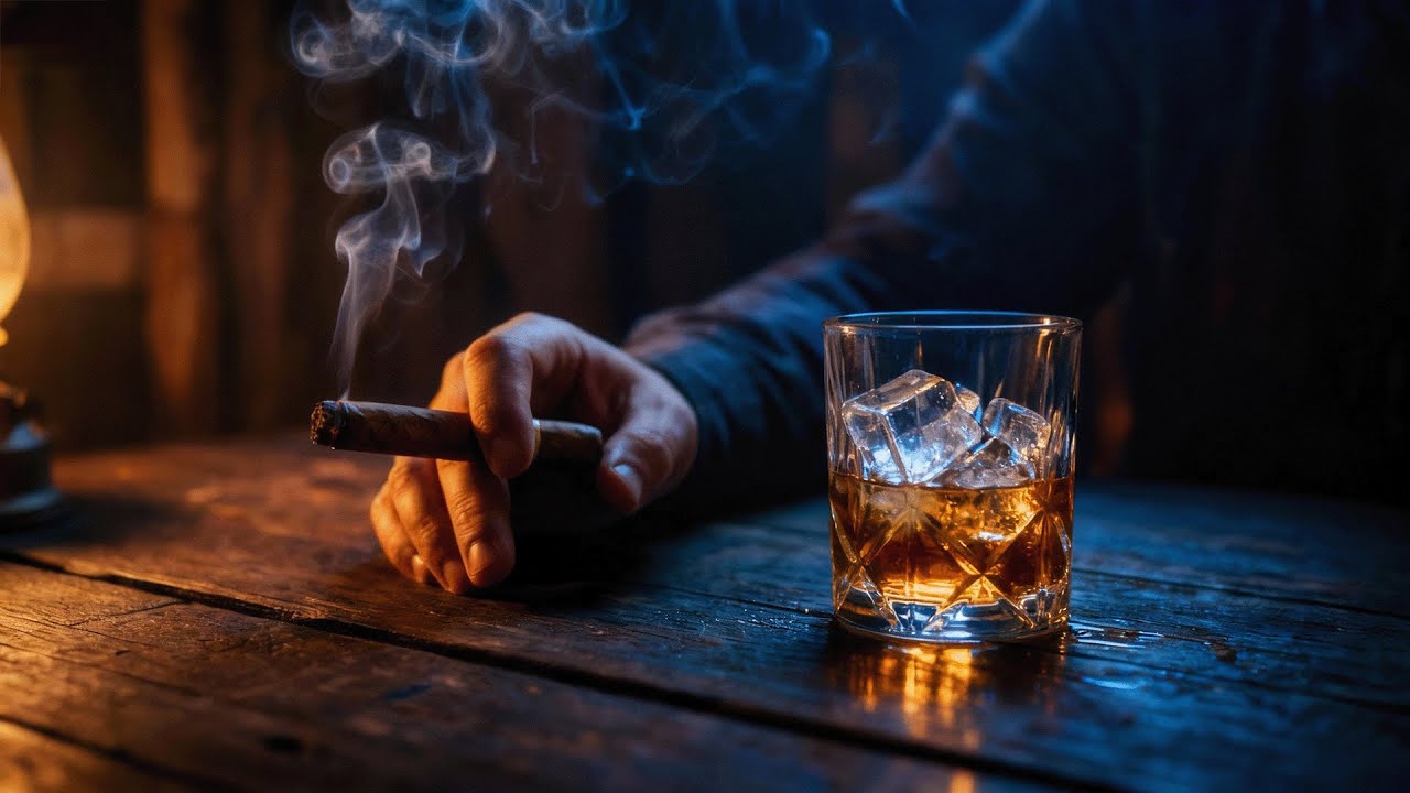Slow Whiskey Blues Mood | Dark Instrumental Night Music for Focus and Deep Calm
