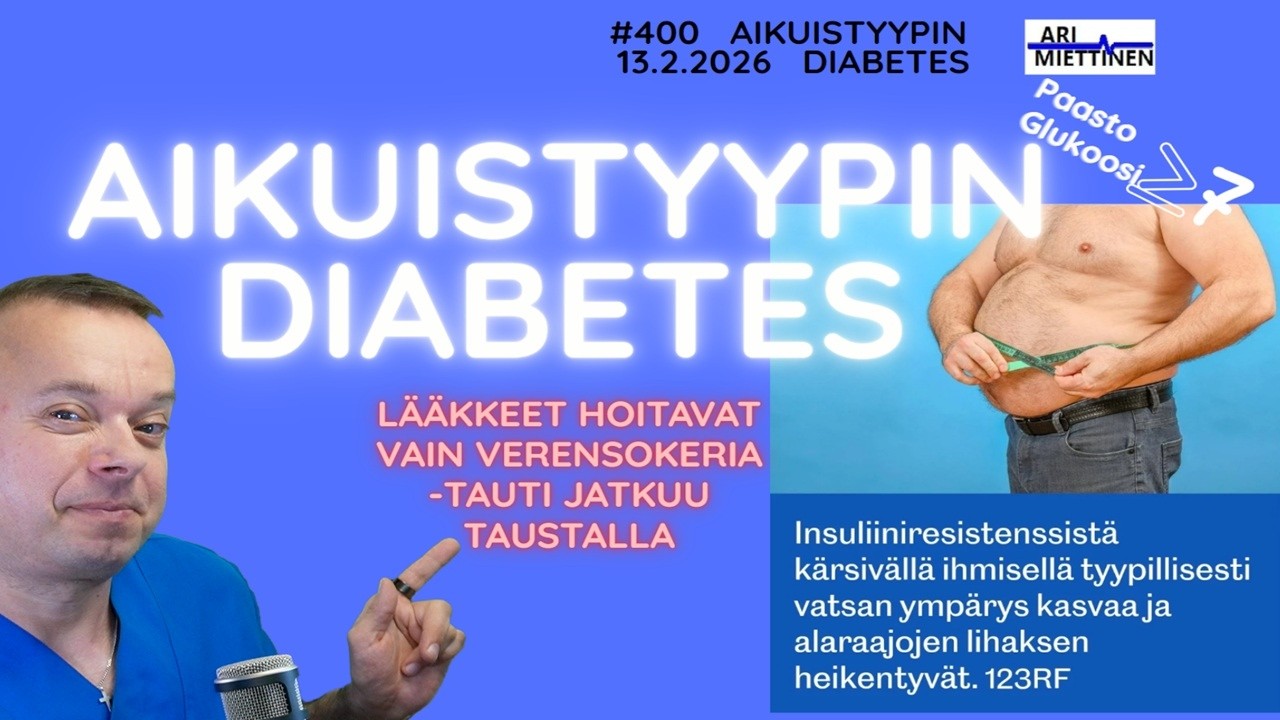 400 Aikuistyypin diabeteksestä terveeksi