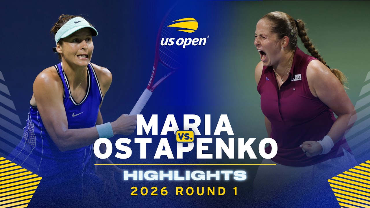 Tatjana Maria vs. Jelena Ostapenko Highlights | 2026 US Open Round 1