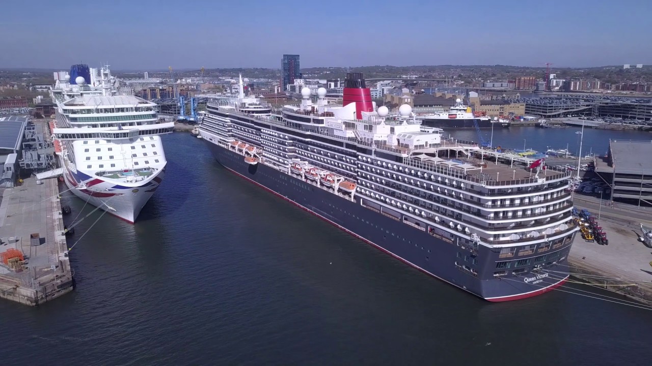 Quiet Port of Southampton on the anniversary of the sinking of the Titanic