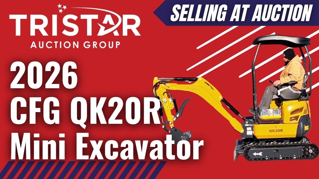 2026 CFG QK20R Mini Excavator (8124) - Selling at auction