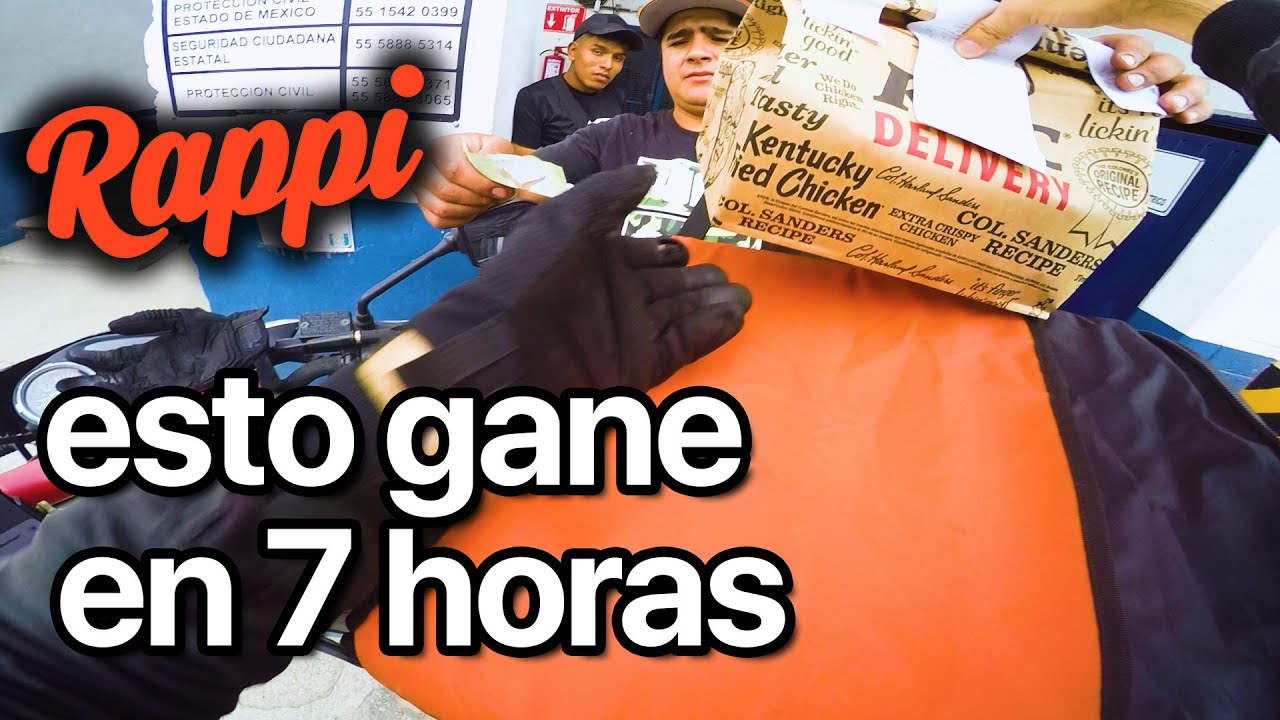 Repartí 7 horas en Rappi y gané esto...🤑