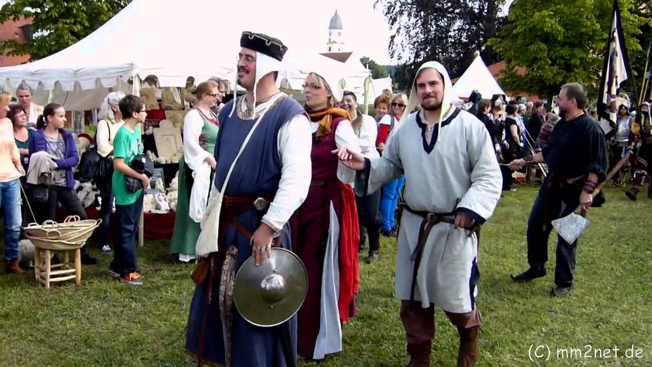 Anno 1525 - Mittelaltermarkt in Bad Grönenbach 2013 - Umzug der Teilnehmer