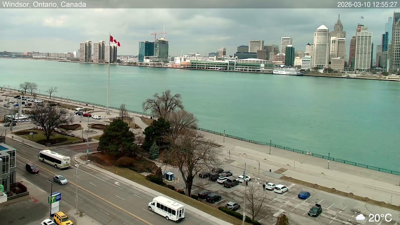 2026-03-10 Morning Segment - Detroit River Live Cam from Windsor, Ontario, Canada