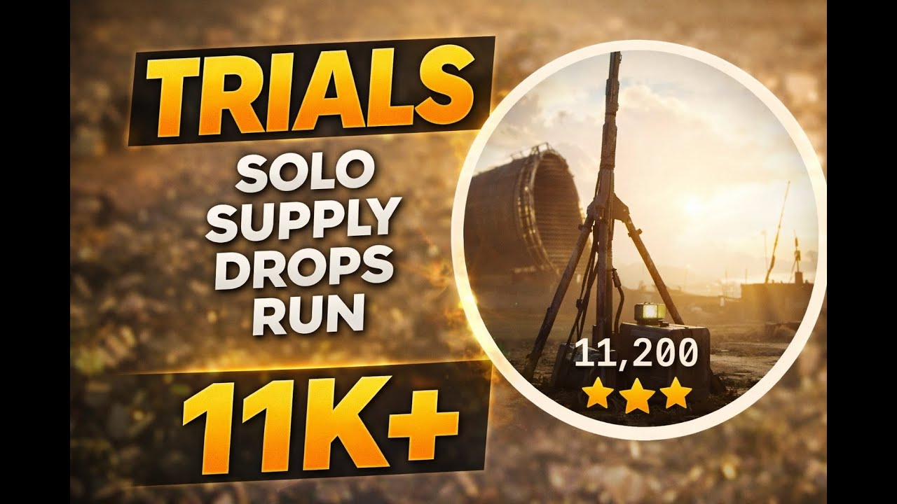 Solo Supply Drops Trial Run 11k+ Full Gameplay
