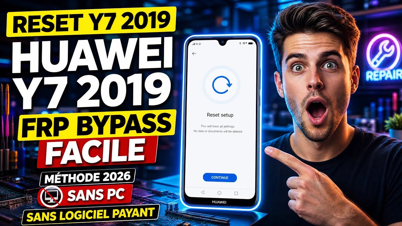 Bypass Google Lock (FRP) on Huawei Y7 2019 – Working 2025 Method