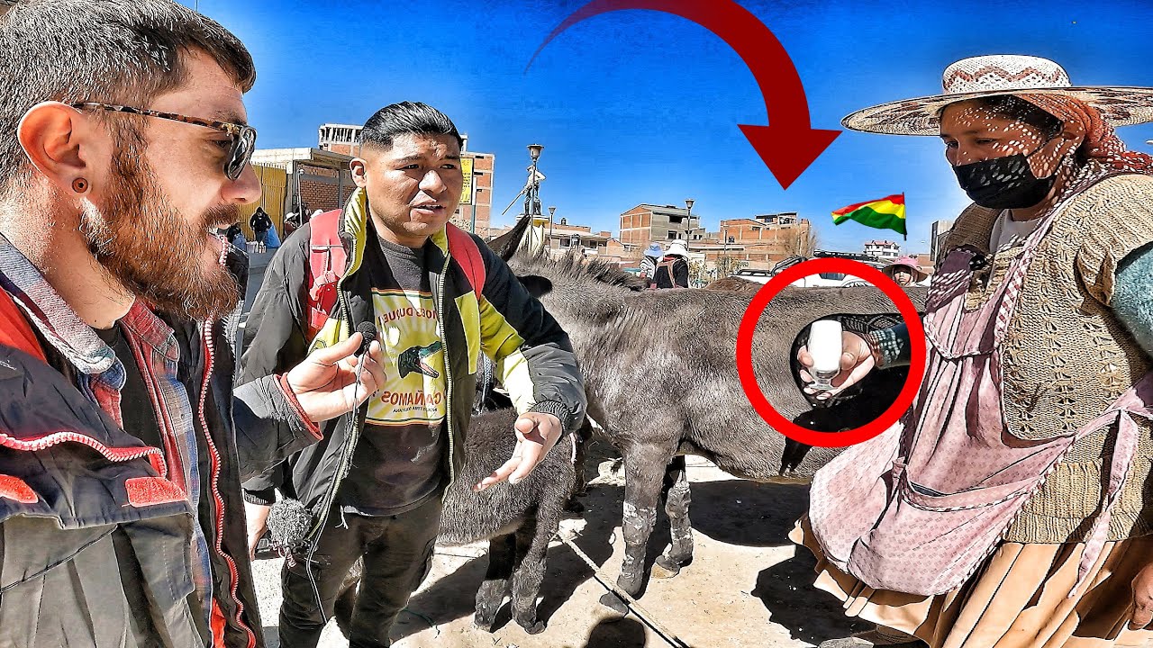 VENDEN Leche de BURRO en la CALLE 🐎¿ ES SANO ? ► MERCADO KANTÚTA - Oruro 🥵 ft. @Kaplex