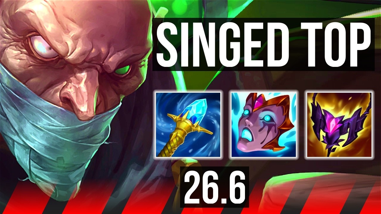 SINGED vs MORDEKAISER (TOP) | EUW Master | 26.6
