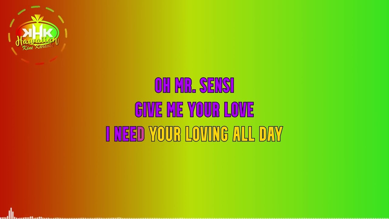 Eli Mac - Mr. Sensi (Karaoke Version) - Hawaiian Karaoke