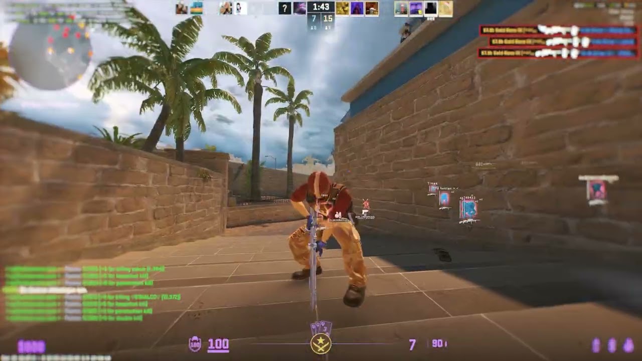 CS2 HVH Highlights | ft. gamesense.pub / skeet.cc『7-6K』➺wizu