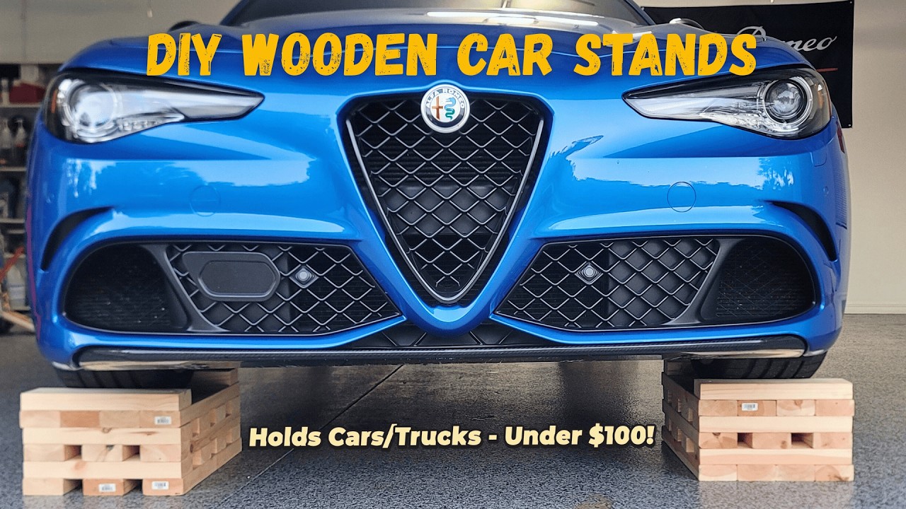 Изготовьте прочные деревянные подставки для автомобилей — безопасные и сверхнадежные.