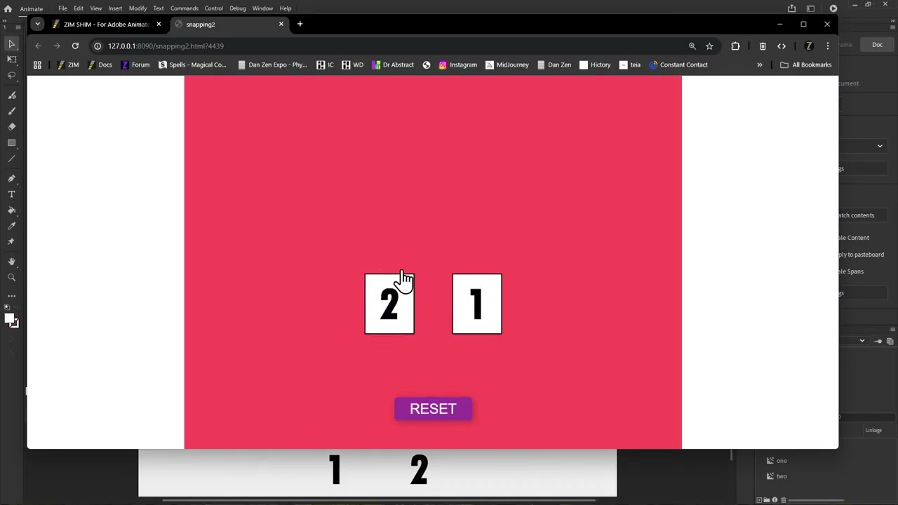 ZIM Explore! 105. Matching Puzzle with Adobe Animate #JavaScript #ZIMjs #ML5 #AdobeAnimate #Flash