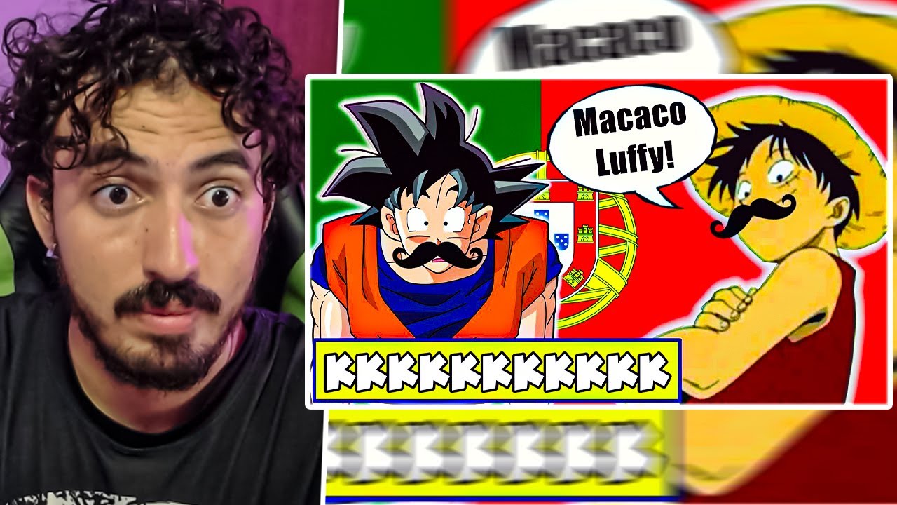 Maiores P&Eacute;ROLAS na dublagem PORTUGUESA! 🇵🇹 😂 🤣- Vicio Nerd | Leozin React