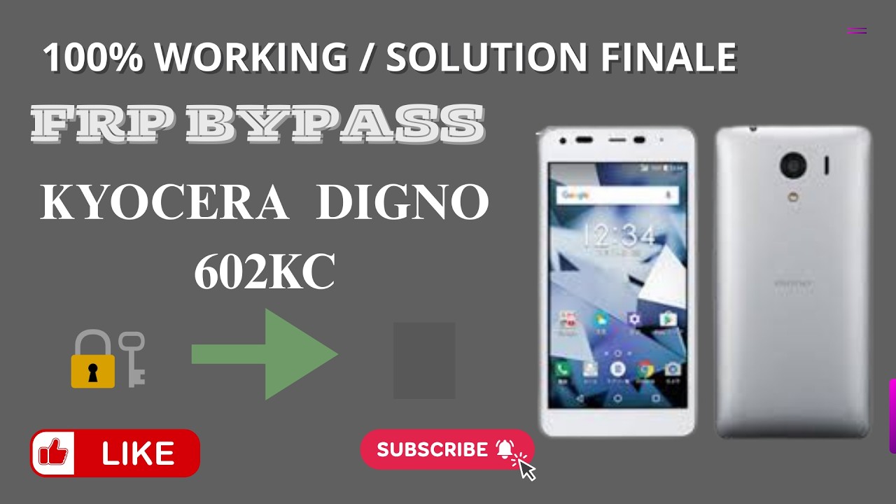 Kyocera Digno 602KC : Bypass FRP Google Facile & Rapide (Sans PC !) ✅