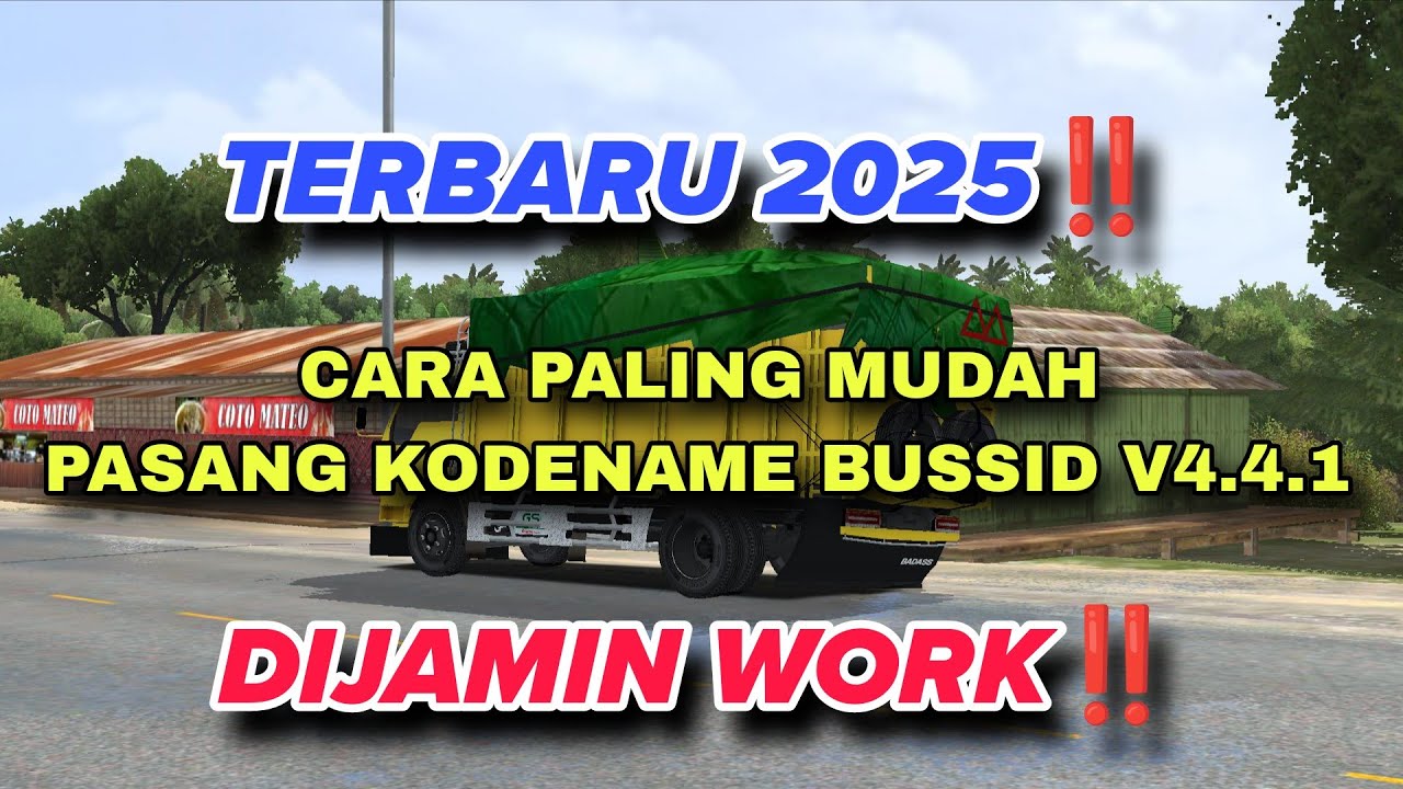 Cara Paling Mudah & Work Pasang Kodename Bussid 4.4.1