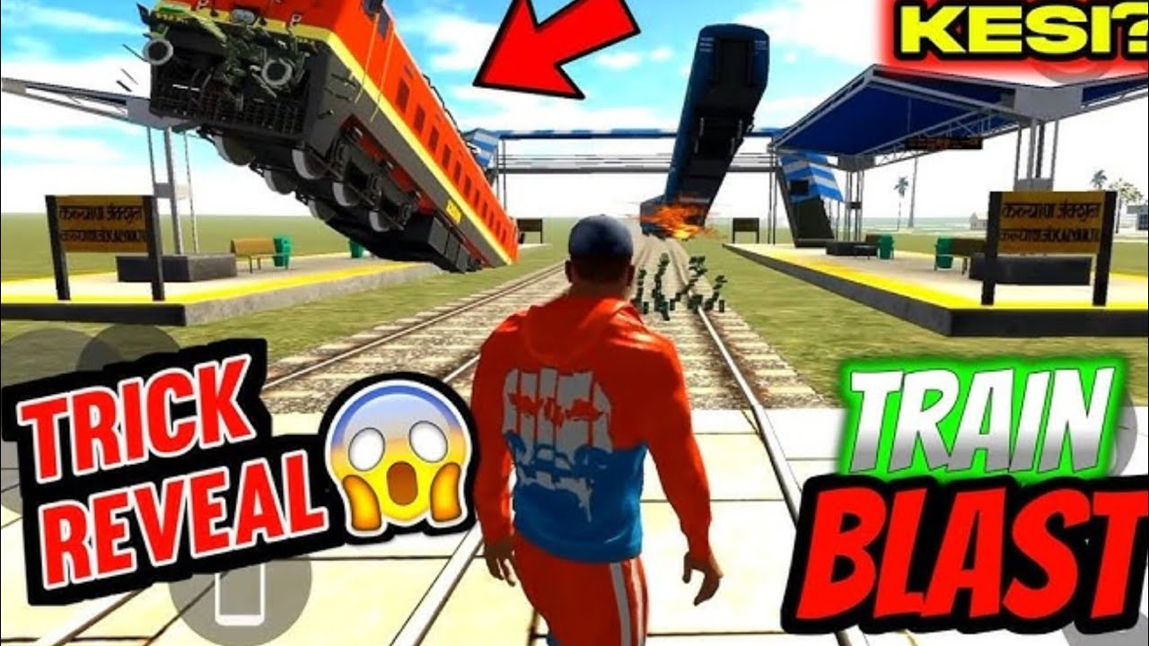 Trick reveal train blast Indian bike driving 3d game Indian gameplay 3d game Indian