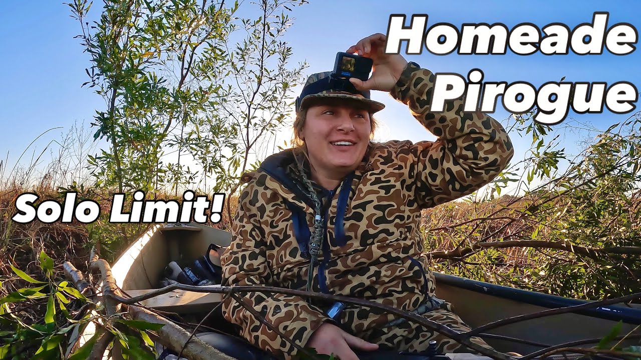 Cajun Style Duck Hunting: My Homemade Pirogue & A LIMIT of Ducks!