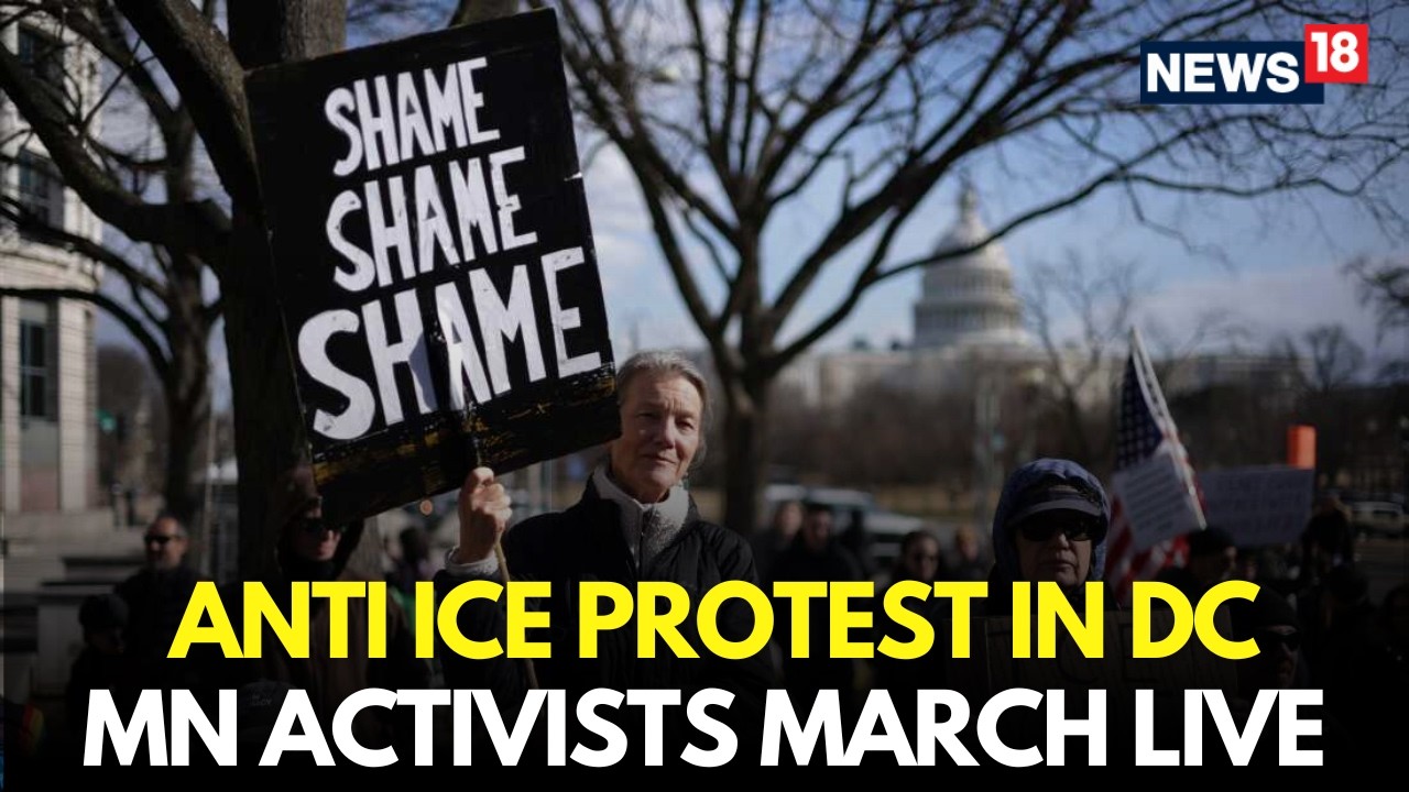 Anti ICE Protests Live | Activists Demand ‘ICE Out of Minnesota’ at Washington DC Protest | N18G