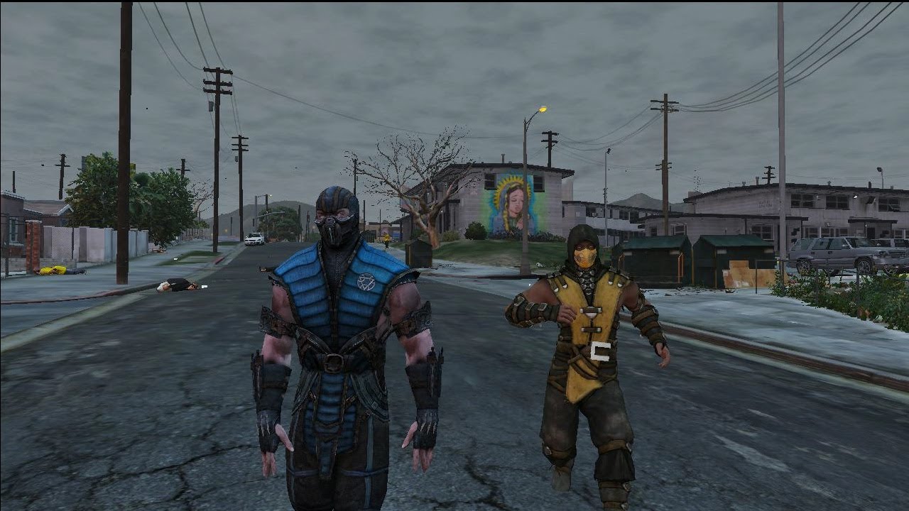 Gta 5 Sub Zero and Scorpion against gangs