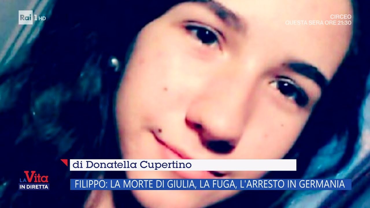 Filippo: La morte di Giulia, la fuga, l'arresto in Germania - La vita in diretta 21/11/2023