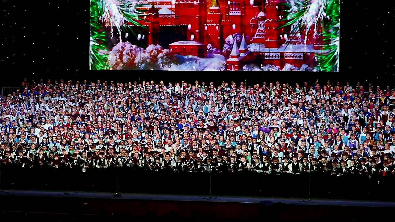 Концерт детского хора России в Кремле 25.12.15