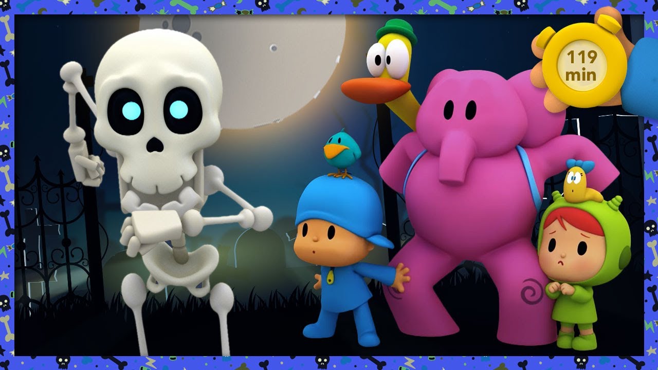 💀 POCOYO & NINA EPISODIOS COMPL- El Baile de los Esqueletos 119 min CARICATURAS y DIBUJOS ANIMADOS
