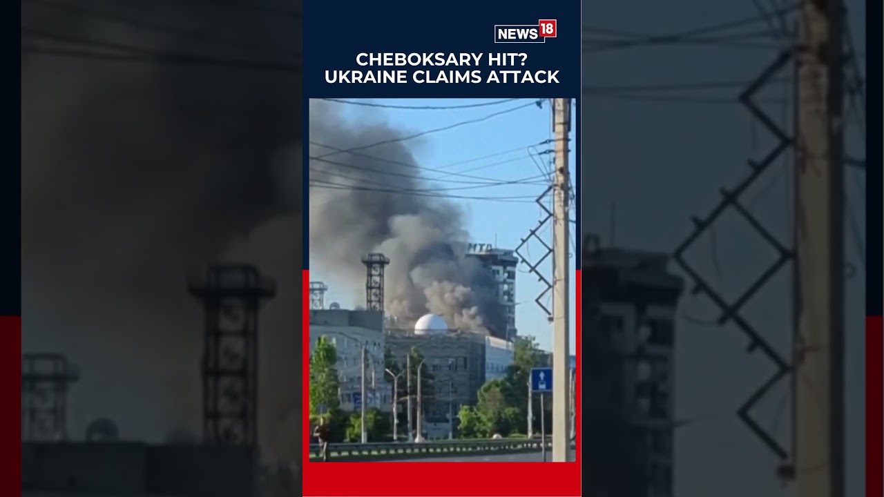Thick Black Smoke Engulfs Building in Russia's Cheboksary, Dramatic Videos Emerge | Russia | N18S