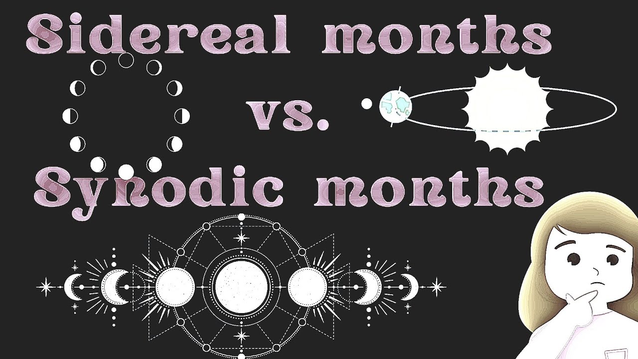 Sidereal months vs. Synodic months l #solarsystem  #phasesofthemoon