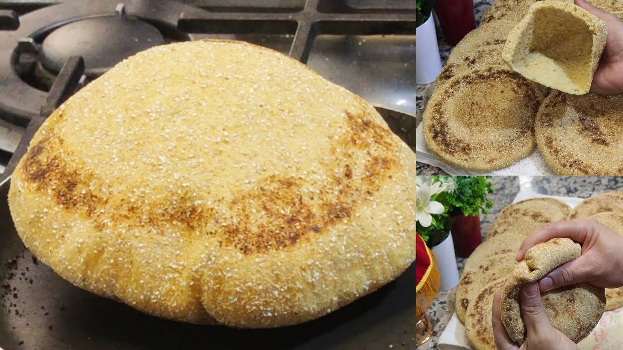 سجليه عندك لرمضان 🌙البطبوط بالقمح الكامل والخميرة البلدية  بدون دقيق ابيض بدون سكر ولا مع سر انتفاخه