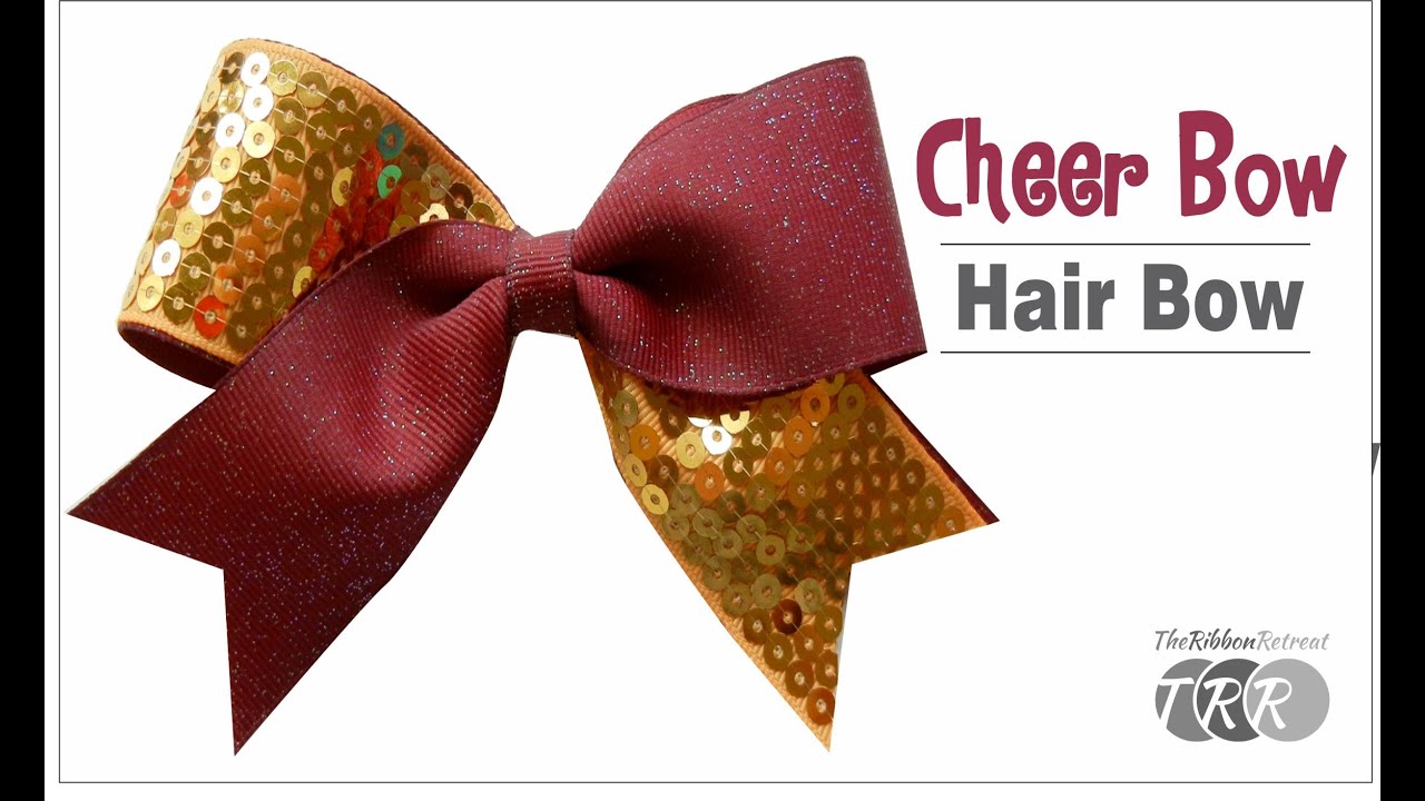How to Make a Cheer Bow Hair Bow - TheRibbonRetreat.com