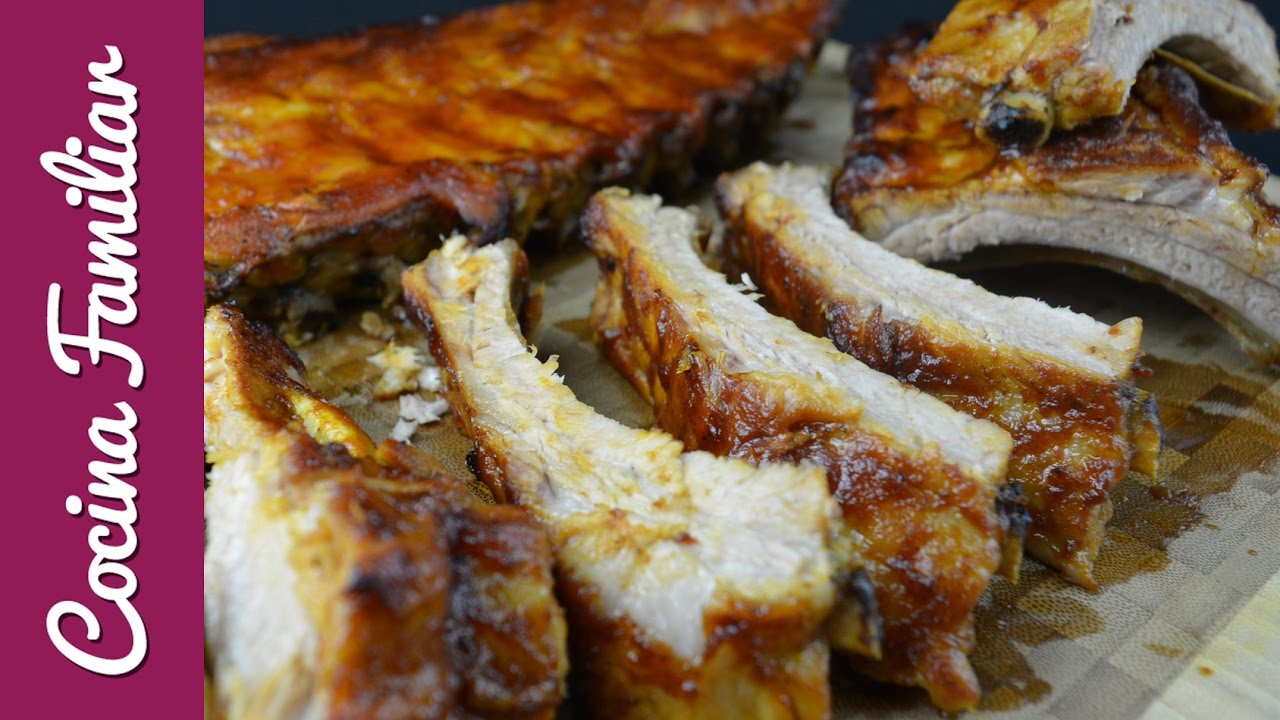 Costilla de cerdo asada con salsa Barbacoa. Como hacer la salsa BBQ | Javier Romero