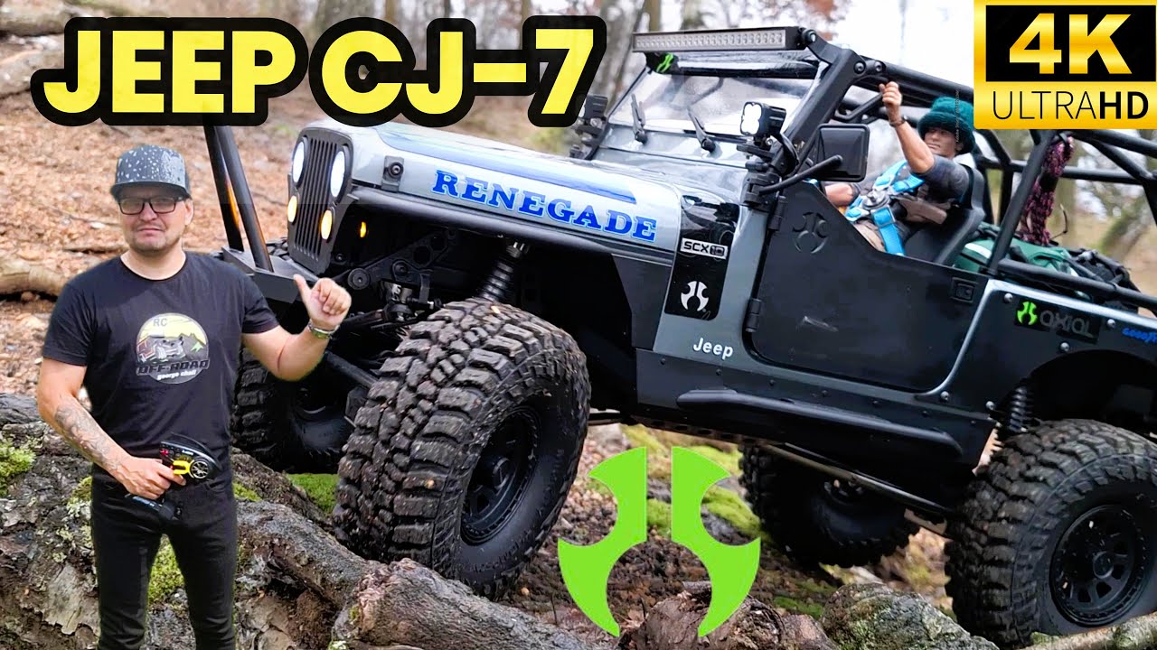 RC Jeep CJ-7 SCX10 iii scale 1/10 off road two #rccar #axial #rccrawler #offroad #jeep