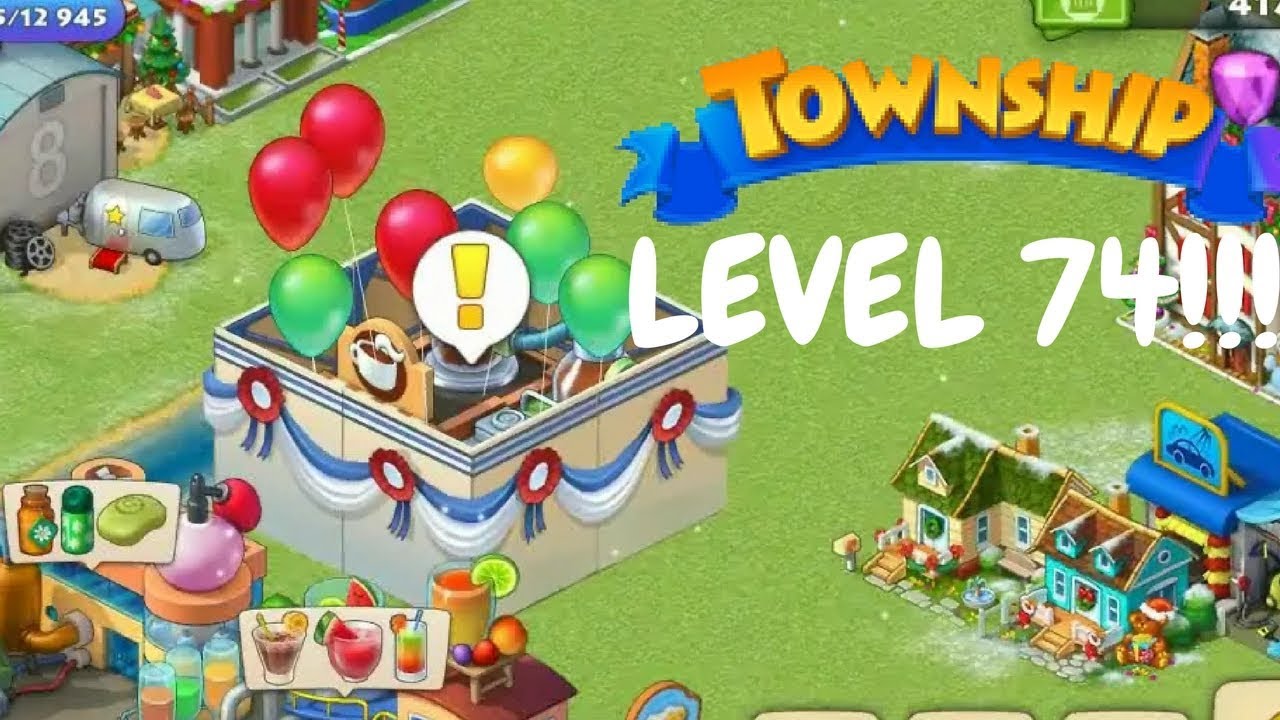 TOWNSHIP LEVEL 74 GAMEPLAY / UNLOCKING COFFEE FACTORY !!!!!