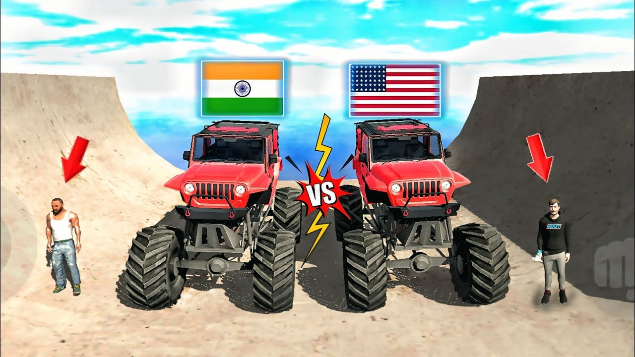 🇮🇳 INDIA VS AMERICA 🇺🇸 | MODIFIED THAR CHALLENGE 😱 | PowerX