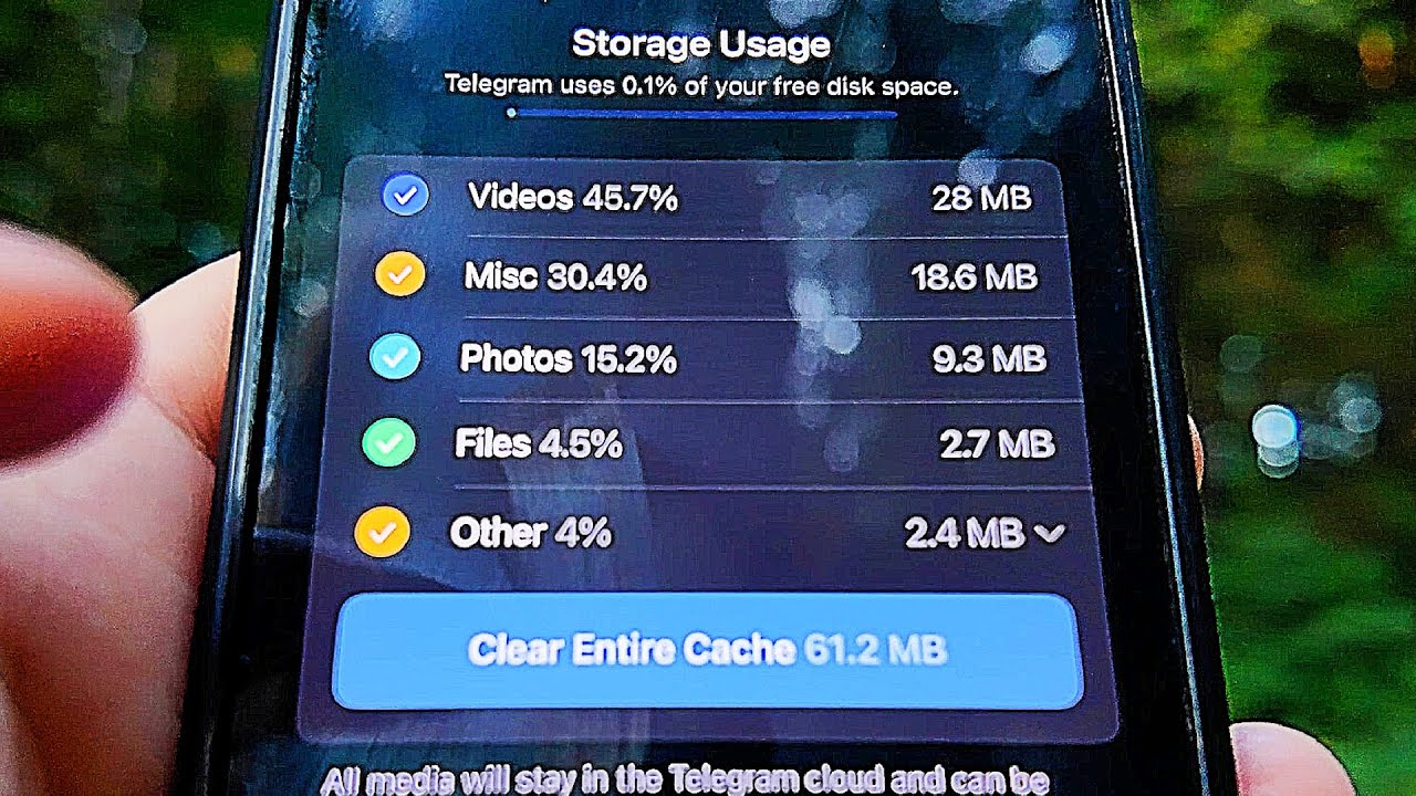 How To Clear Telegram Cache on iPhone?