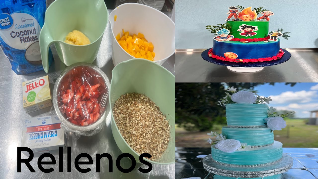 Rellenos de pasteles🍓🍑🥥🍍￼🌰