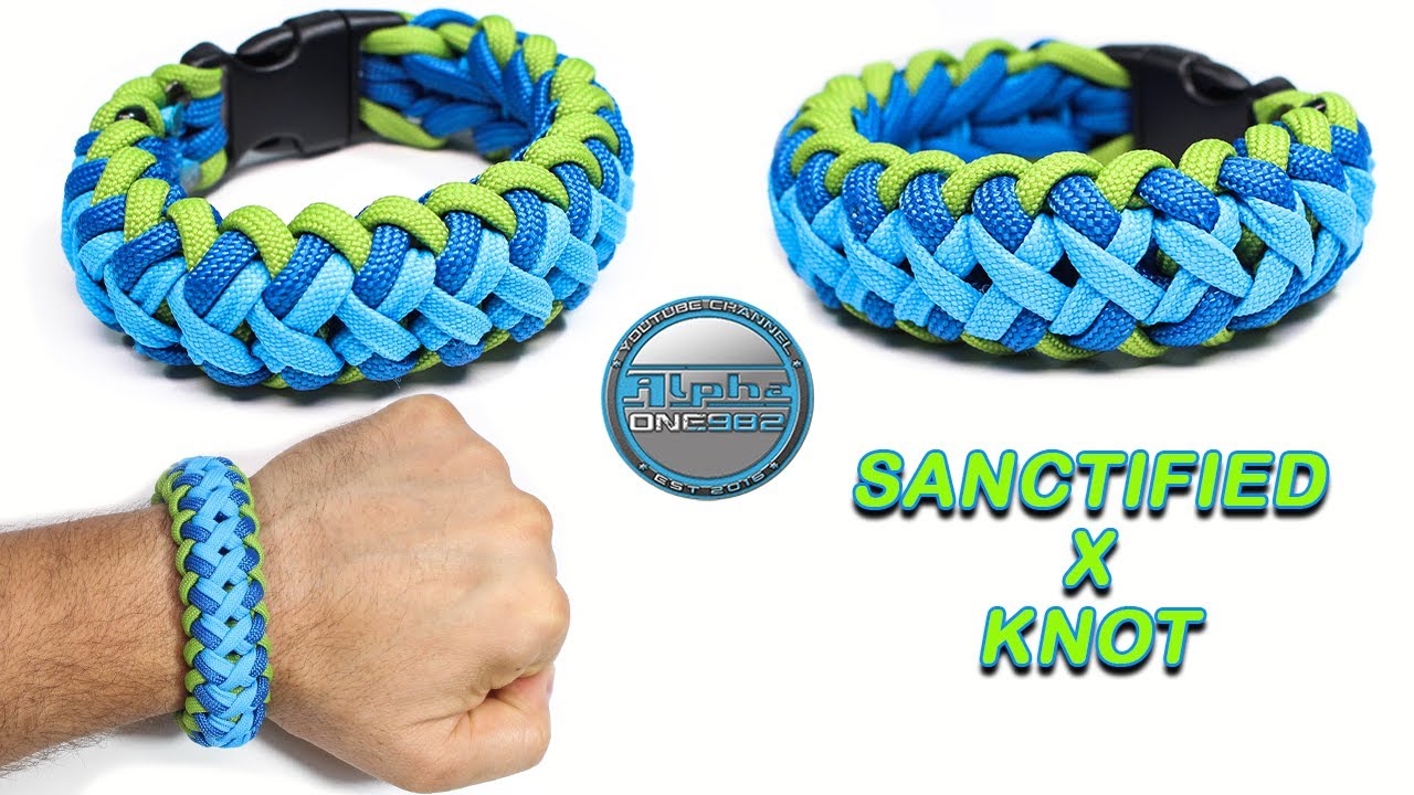 How to Make a Paracord Bracelet Sanctified X Knot Paracord Tutorial