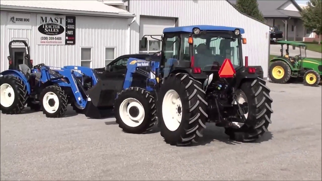 Отличный New Holland TN95DA с кабиной и погрузчиком! Продается от Mast Tractor!
