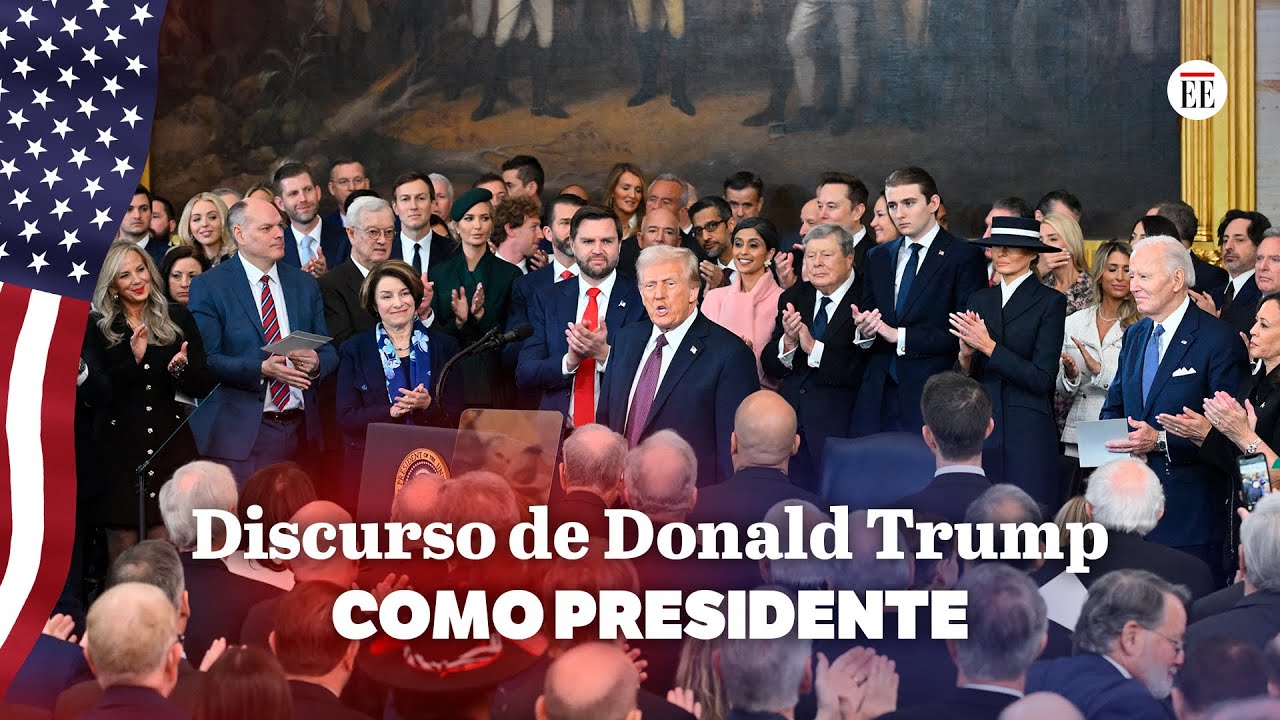 Trump finaliza su discurso como presidente: 