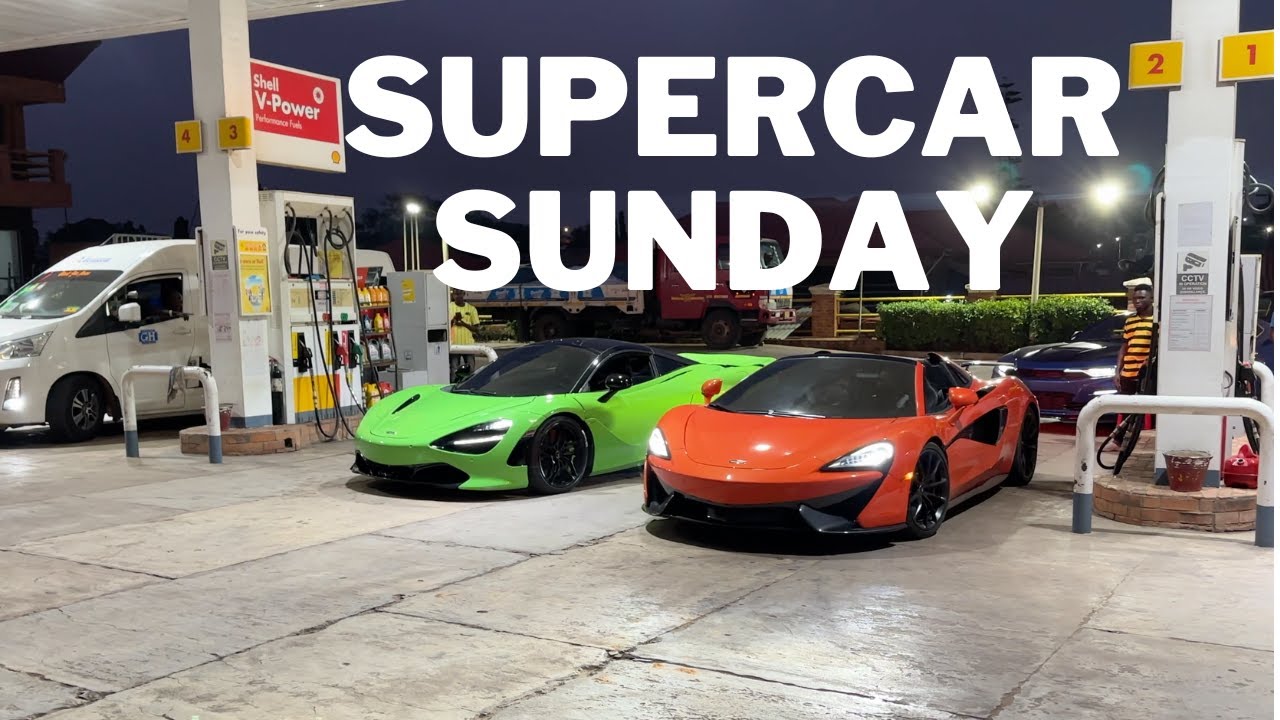 ACCRA STREET DRIVING! Supercar SUNDAY with the McLaren 720S, 570S, C8, C63 COUPE, MT09 AND MORE!!