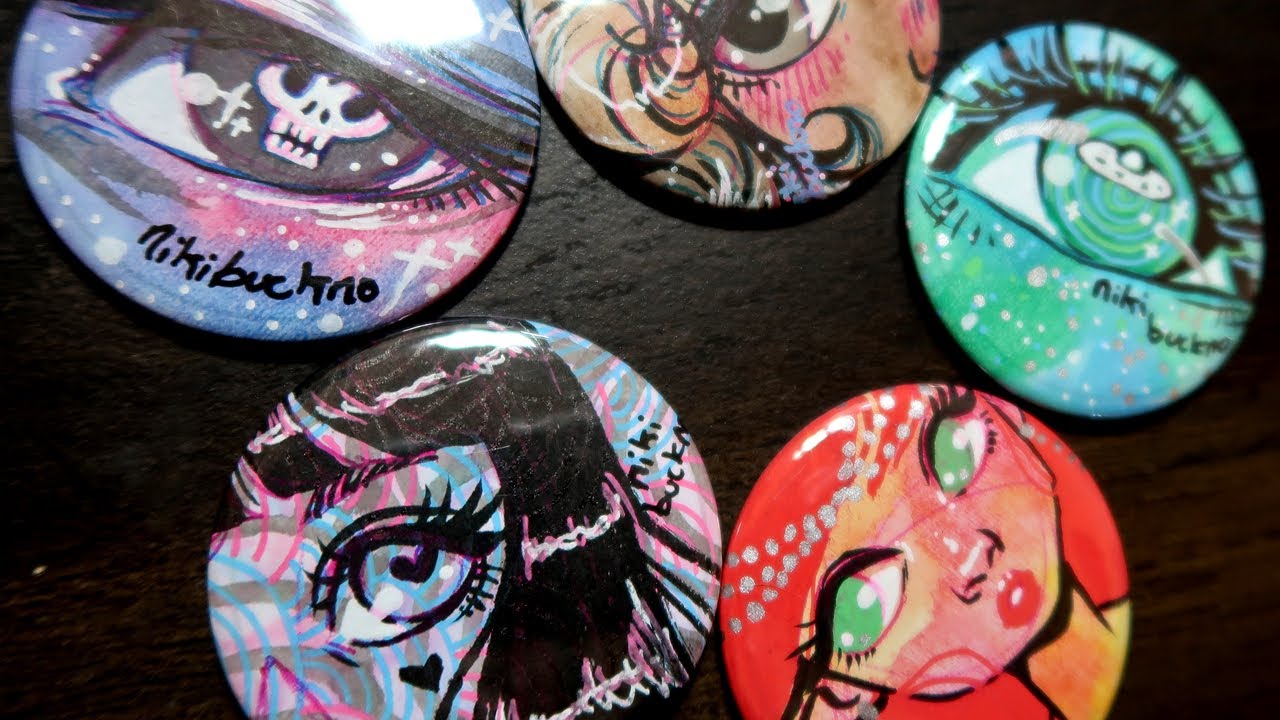 Hasn't it been a minute since I made buttons? Watch Me Draw 185