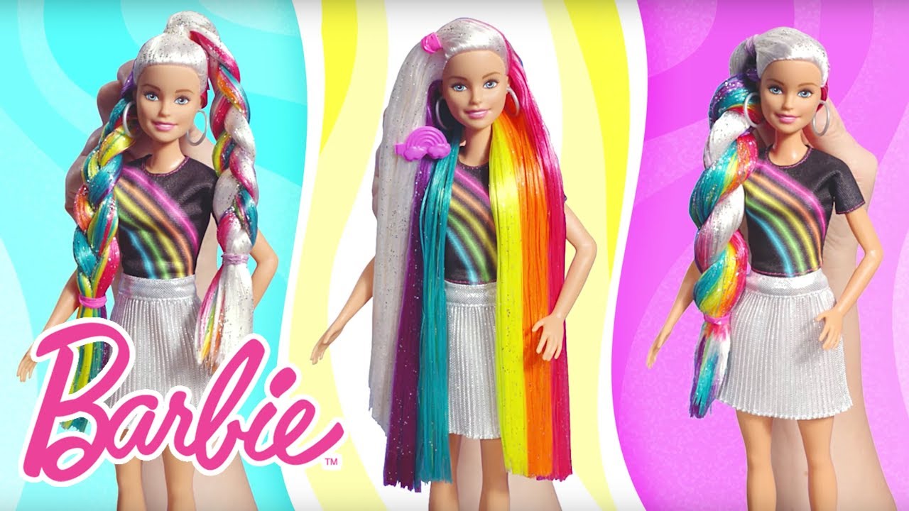 @Barbie | Barbie Rainbow Sparkle Hair Demo Video