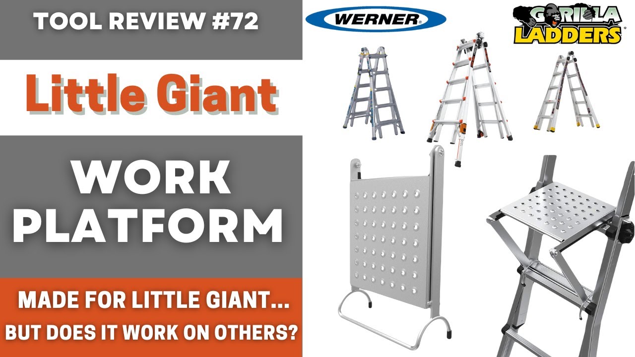 Little Giant Ladder Work Platform Review / Will it work on Other Ladders? Gorilla? Werner? #tools