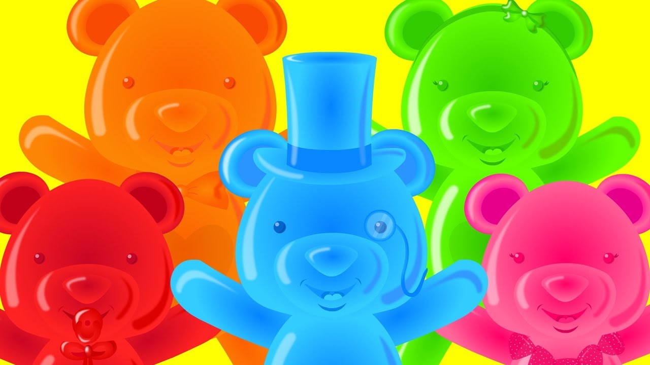 Five Little Jelly Bears Nursery Rhymes For Kids And Children Songs