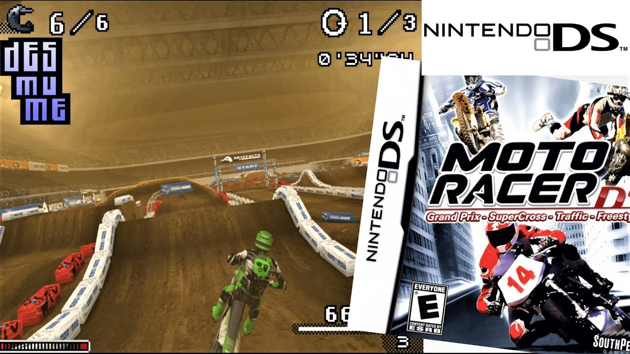 Moto Racer DS (2010) Nintndo DS Gameplay in HD (DeSmuME)