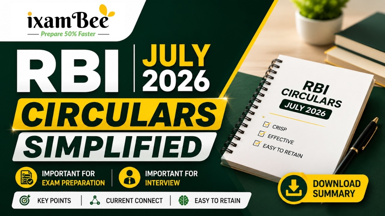 RBI Circular July 2026 Summary | Important for RBI Grade B Exam & Interview Preparation