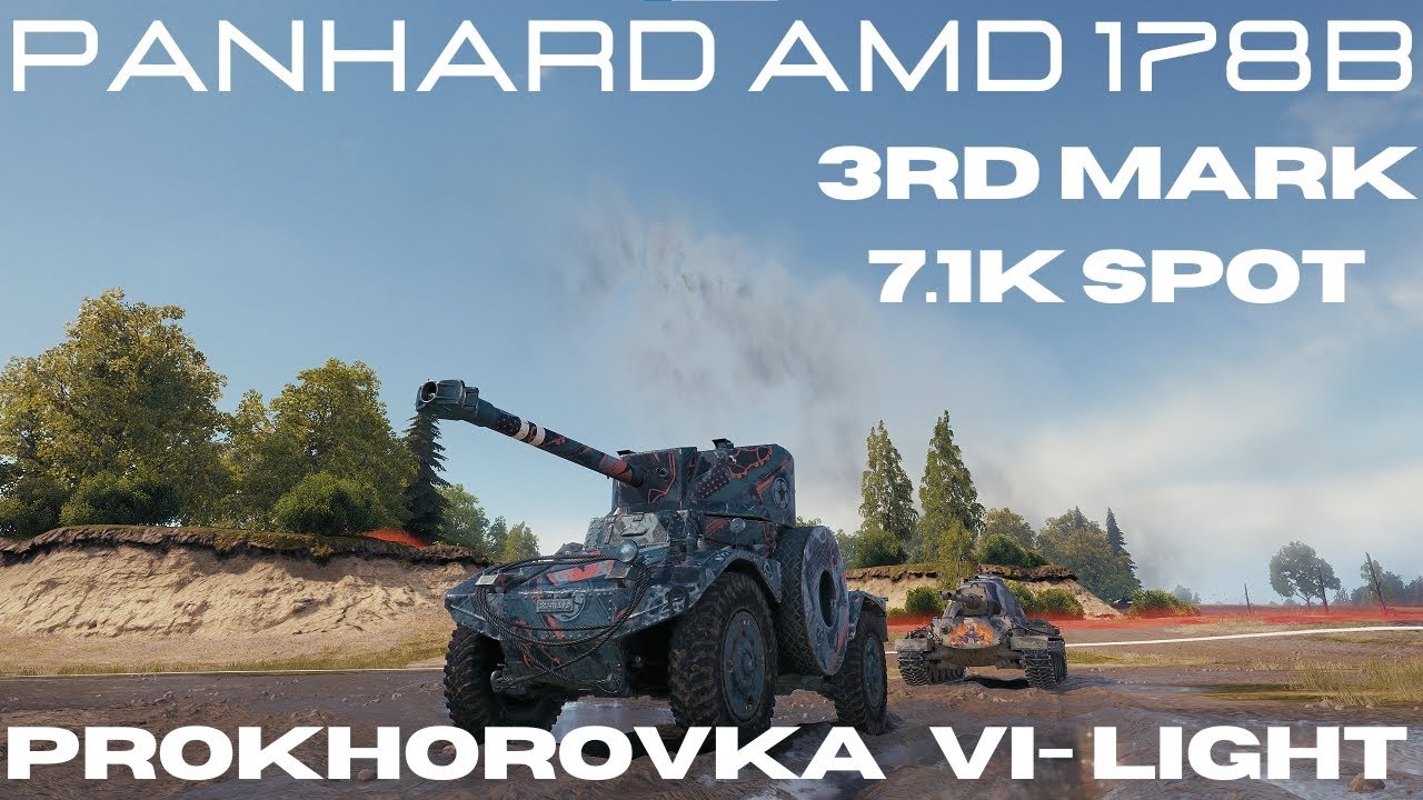 World of Tanks Replays - Panhard AMD 178B - 7.1k spot damage in Tier 7 - 3rd mark