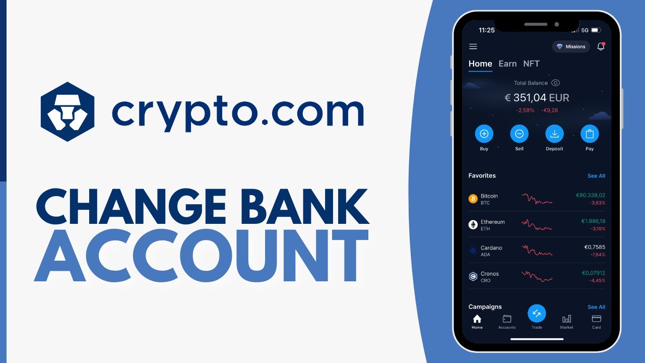 How To Change Bank Account On Crypto.com - Step by Step