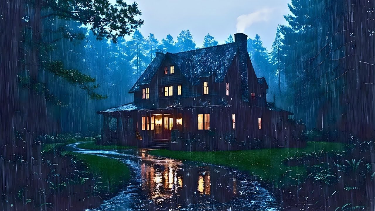 🏠 Cozy Rainy Night: Relaxing Rain Ambience for Study & Focus